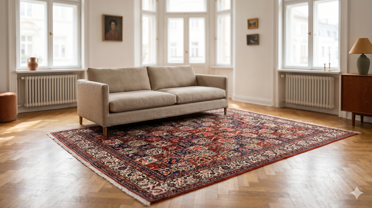 Tapis Bakhtiari : l'art des motifs des quatre saisons