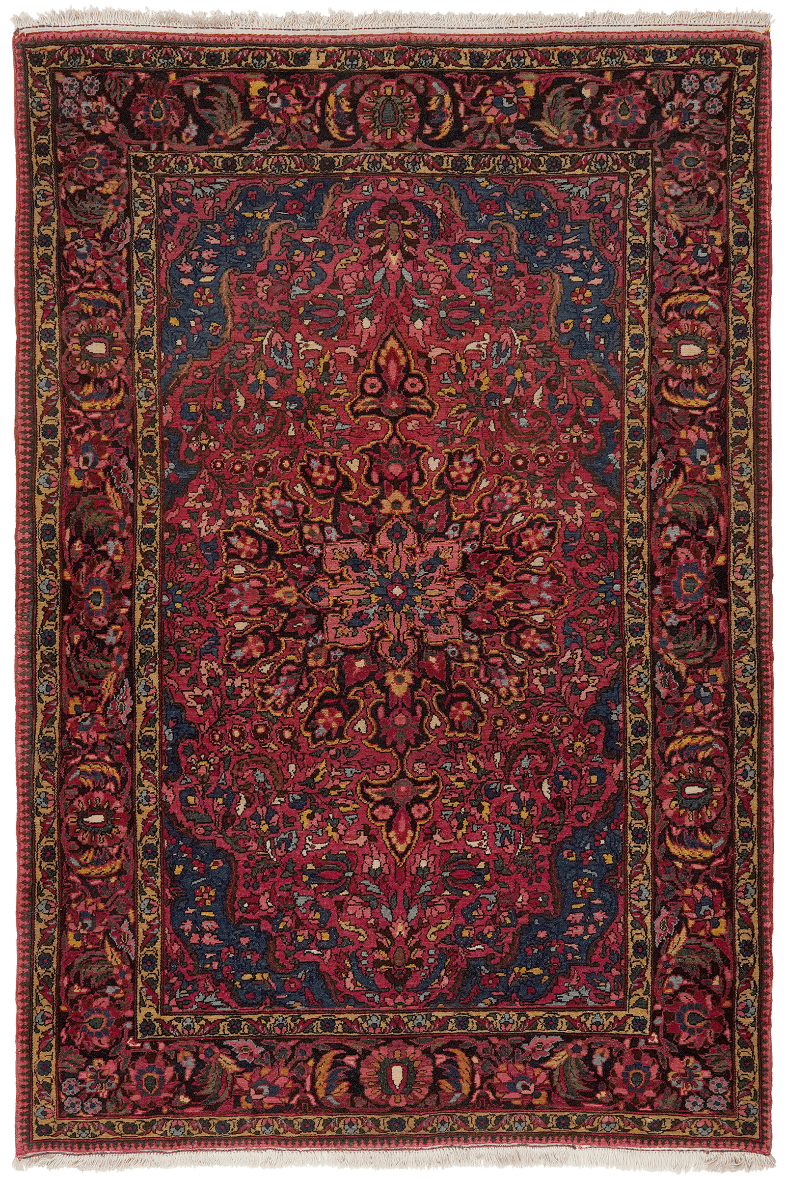 Bakhtiar — Hand-knotted, 146x220 cm, Red, 100% Virgin Wool | Main view