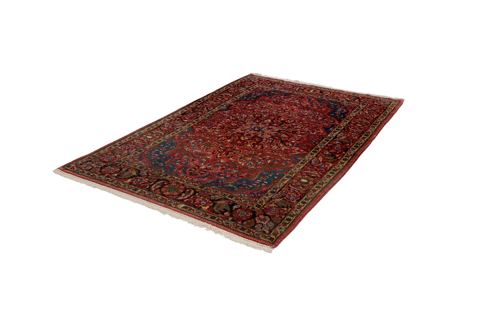 Bakhtiar — Hand-knotted, 146x220 cm, Red, 100% Virgin Wool | View 5