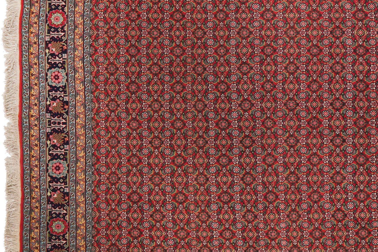 Tabriz Old — Hand-knotted, 146x196 cm, Red, 100% Virgin Wool | View 3