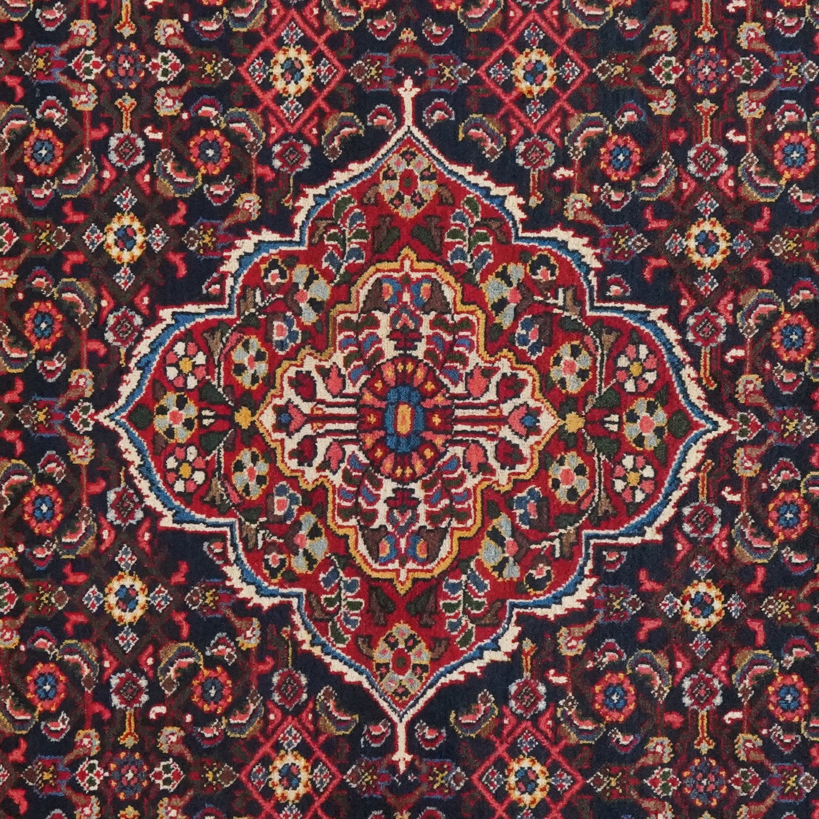 Bourtchalou — Hand-knotted, 143x205 cm, Blue, 100% Virgin Wool | View 6