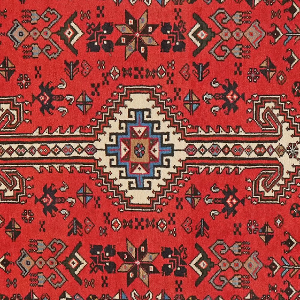 Nasrabad — Hand-knotted, 98x148 cm, Red, 100% Virgin Wool | View 4