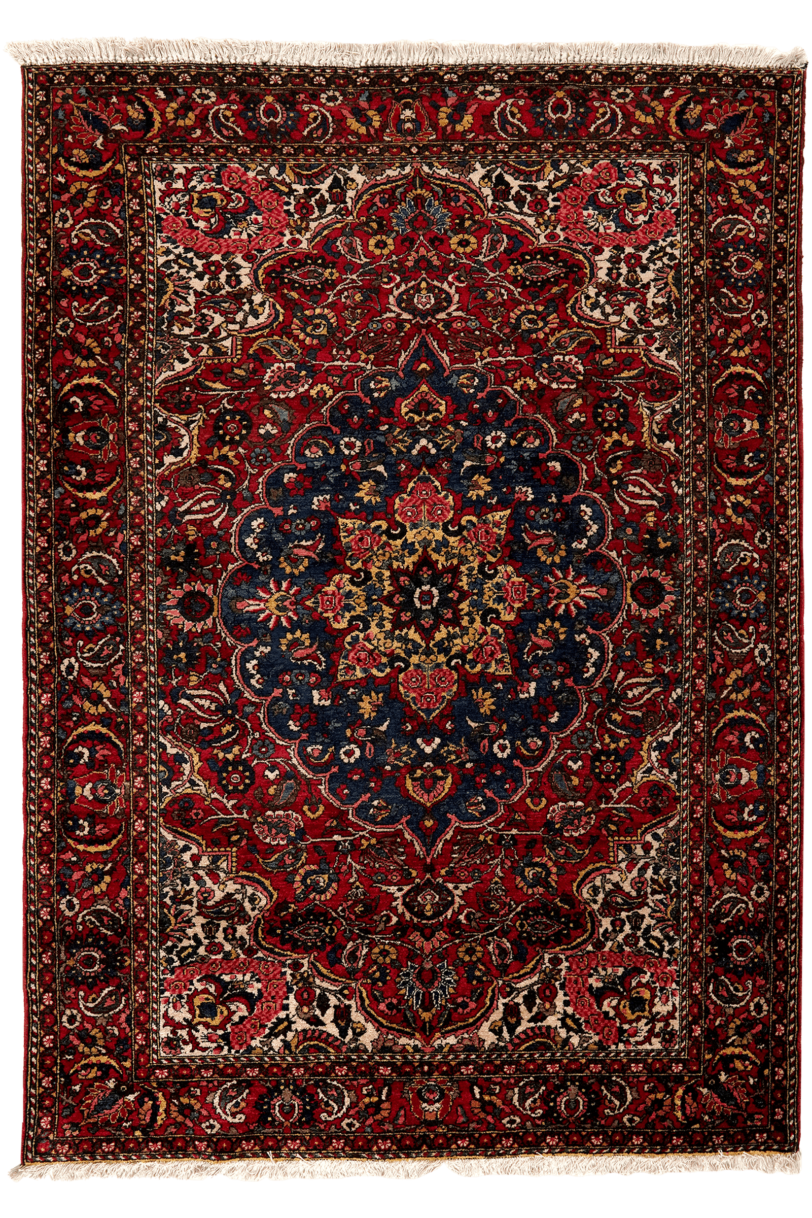 Bakhtiar — Hand-knotted, 137x200 cm, Red, 100% Virgin Wool | Main view