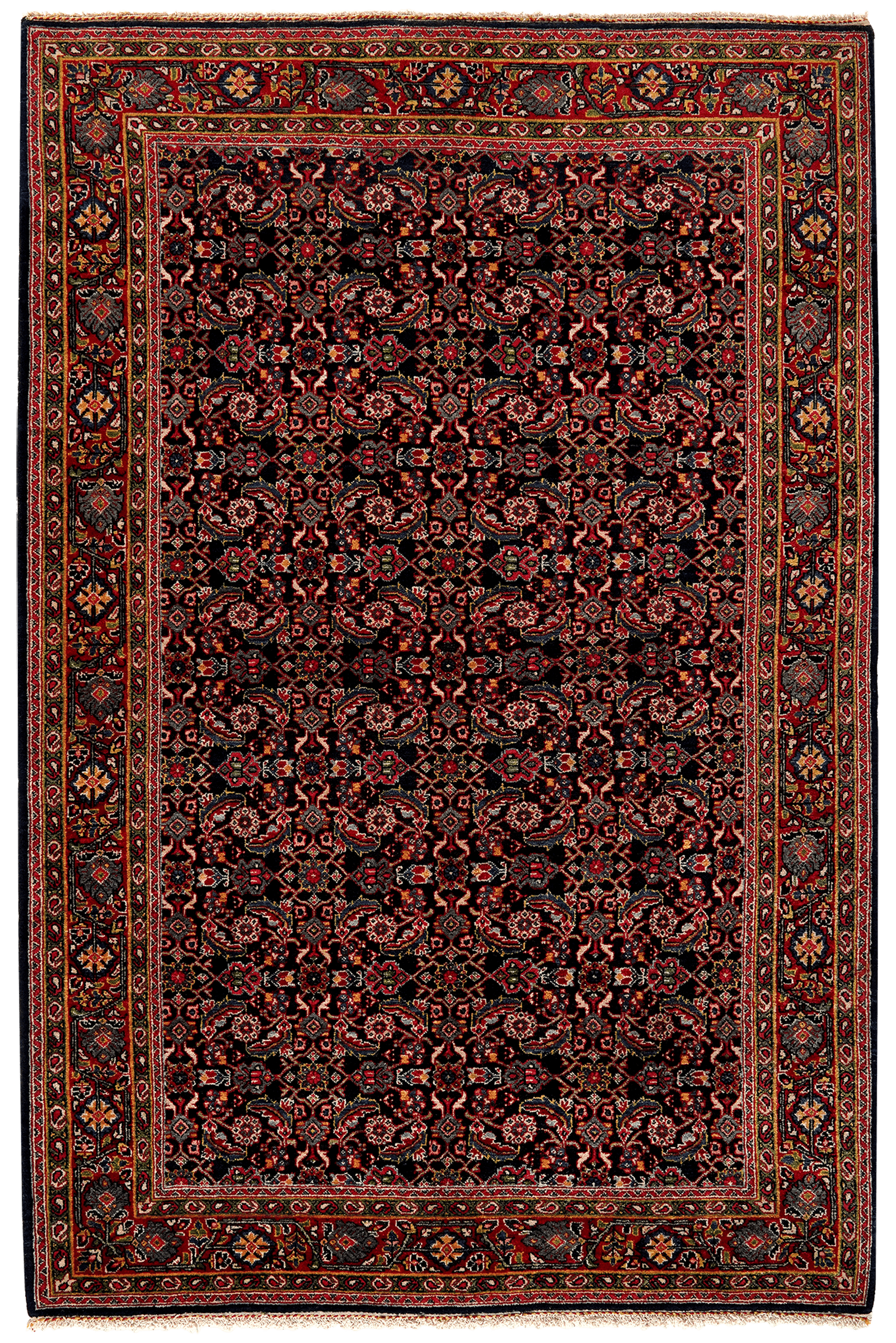 Meyghan — Hand-knotted, 132x200 cm, Blue, 100% Virgin Wool | Main view