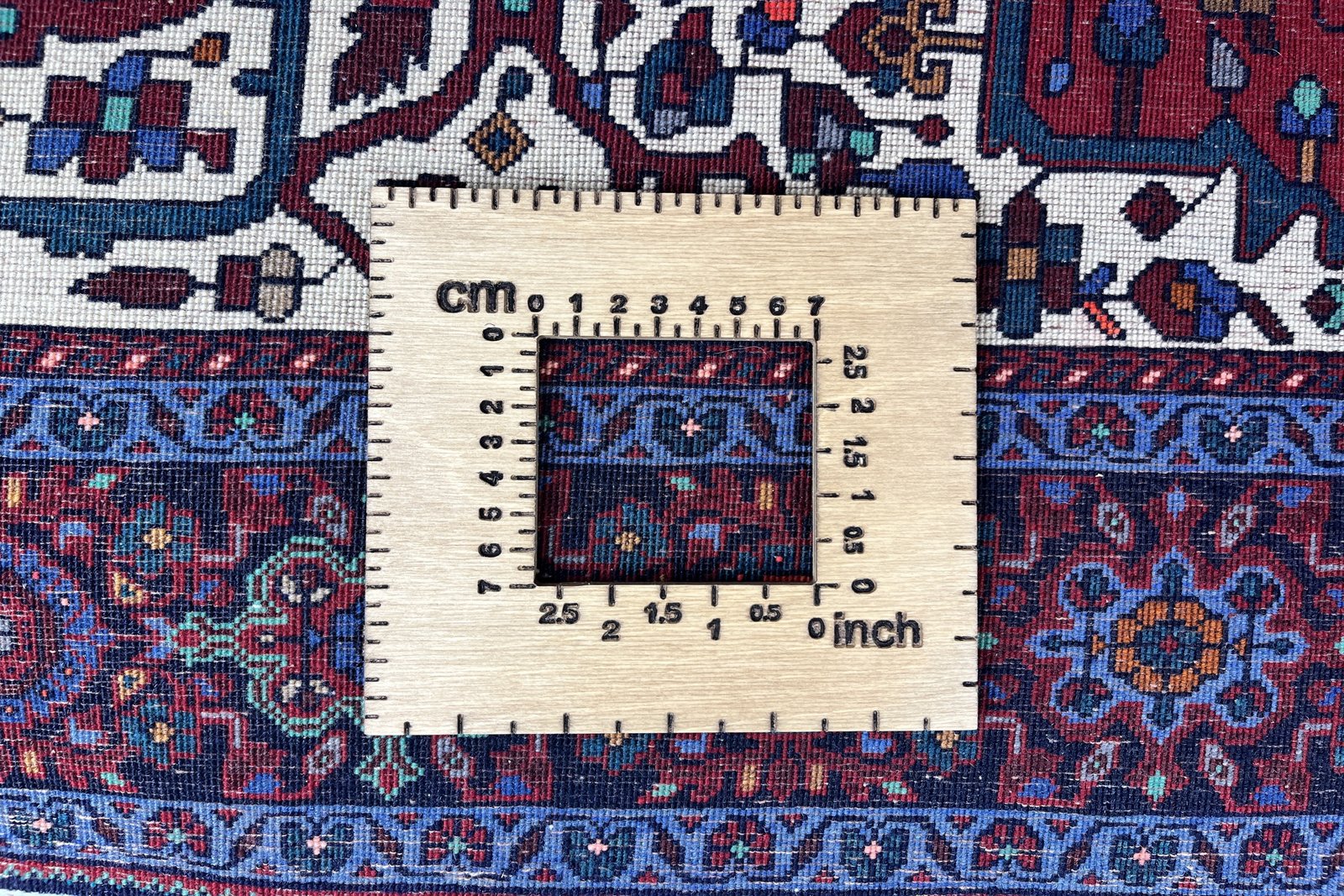 Bidgane — Hand-knotted, 130x214 cm, Red, 100% Virgin Wool | View 11