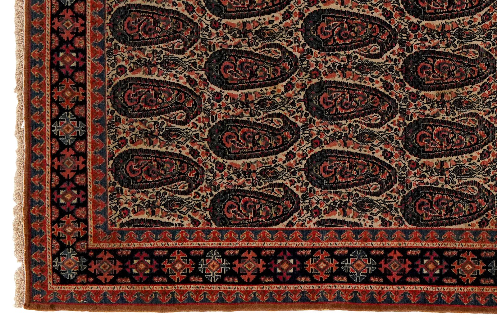 Senneh — Hand-knotted, 138x200 cm, Beige, 100% Virgin Wool | View 3