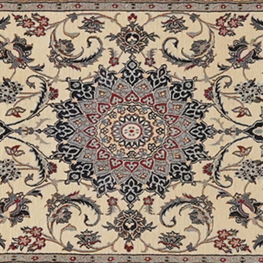 Nain 6La — Hand-knotted, 86x373 cm, Beige, 100% Virgin Wool | View 4