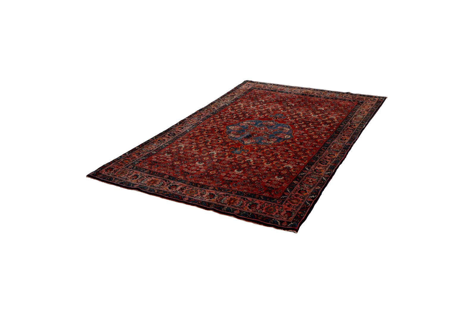 Bidjar — Hand-knotted, 134x203 cm, Red, 100% Virgin Wool | View 5