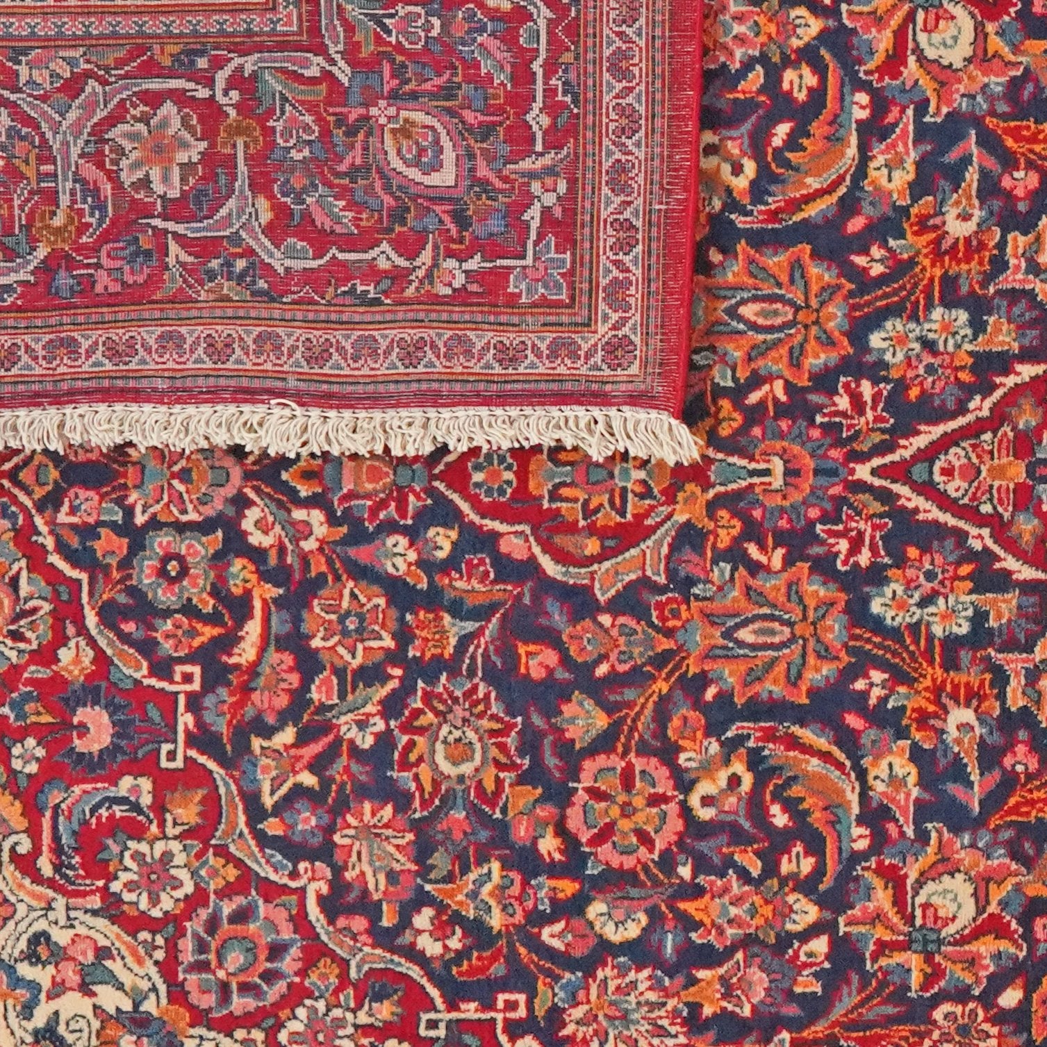 Kashan — Hand-knotted, 137x212 cm, Blue, 100% Virgin Wool | View 6