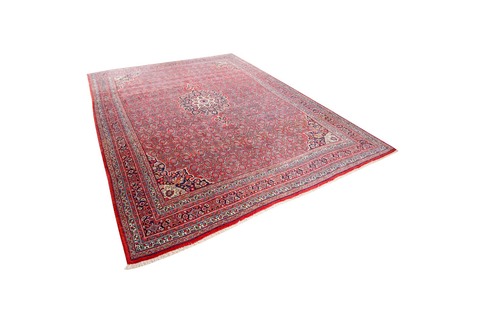 Bidjar — Hand-knotted, 270x350 cm, Red, 100% Virgin Wool | View 5