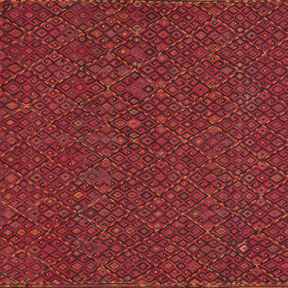 Kelim Kordi — Handmade, 204x400 cm, Red, 100% Virgin Wool | View 4