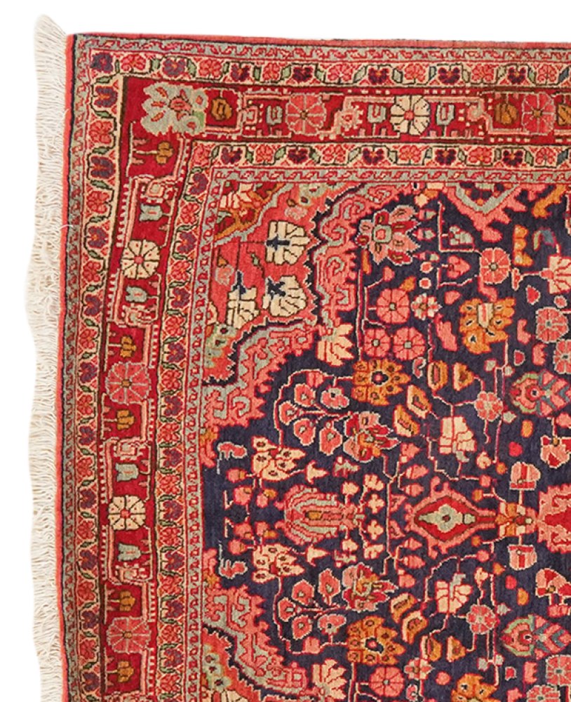 Djozan — Hand-knotted, 100x154 cm, Blue, 100% Virgin Wool | View 3