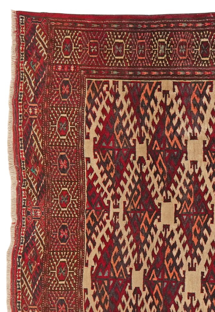 Buchara — Hand-knotted, 117x165 cm, Beige, 100% Virgin Wool | View 3