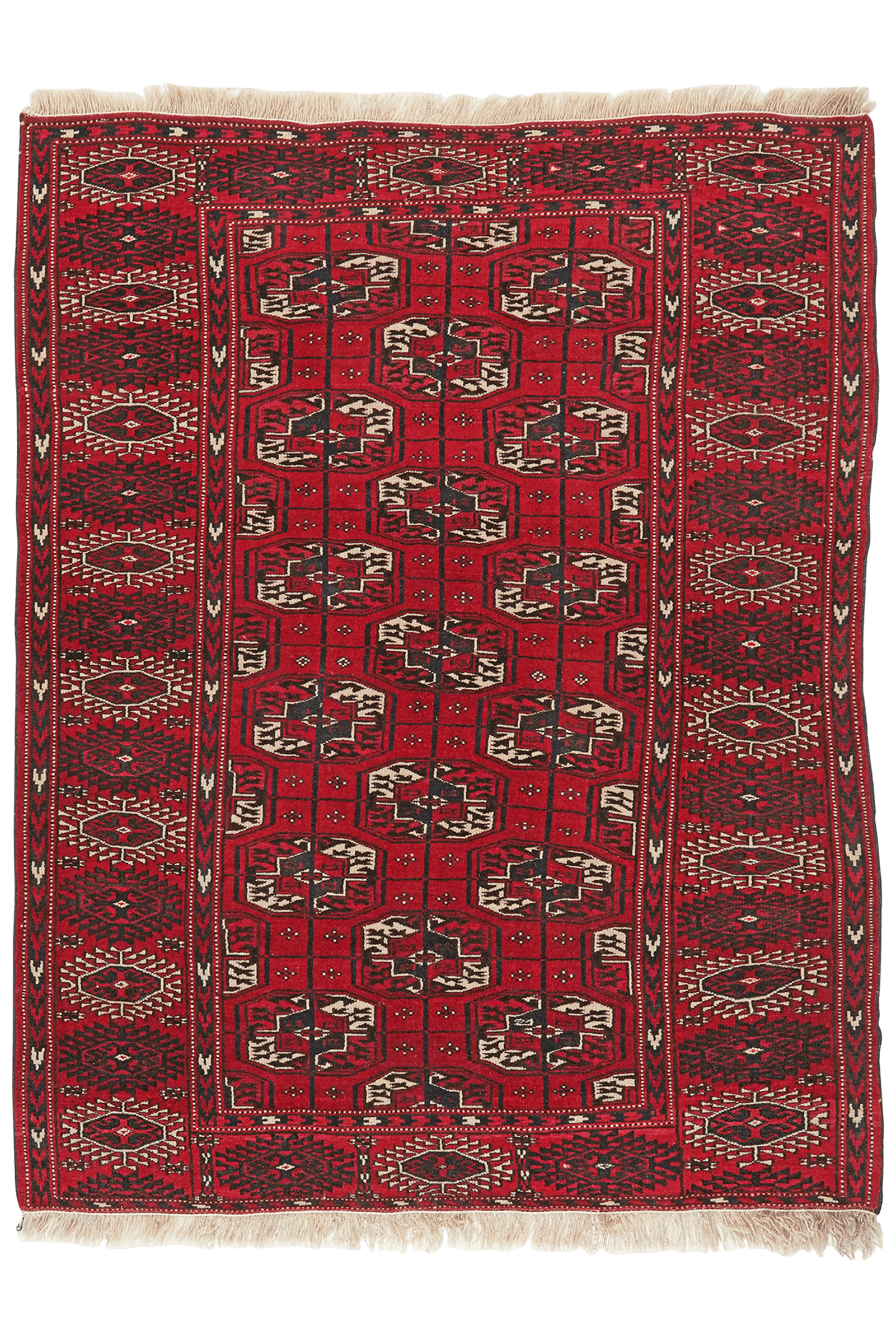 Buchara — Hand-knotted, 120x157 cm, Red, 100% Virgin Wool | Main view