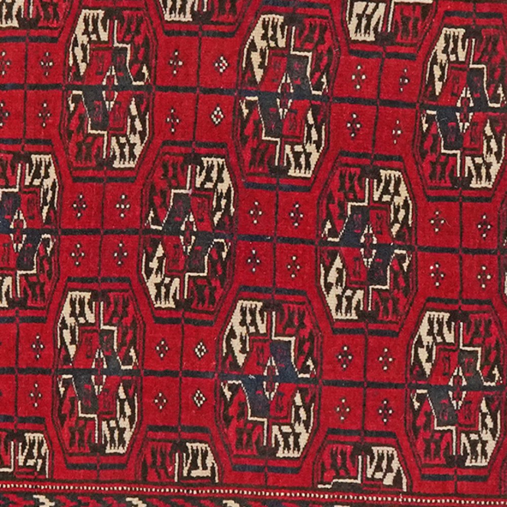 Buchara — Hand-knotted, 120x157 cm, Red, 100% Virgin Wool | View 4