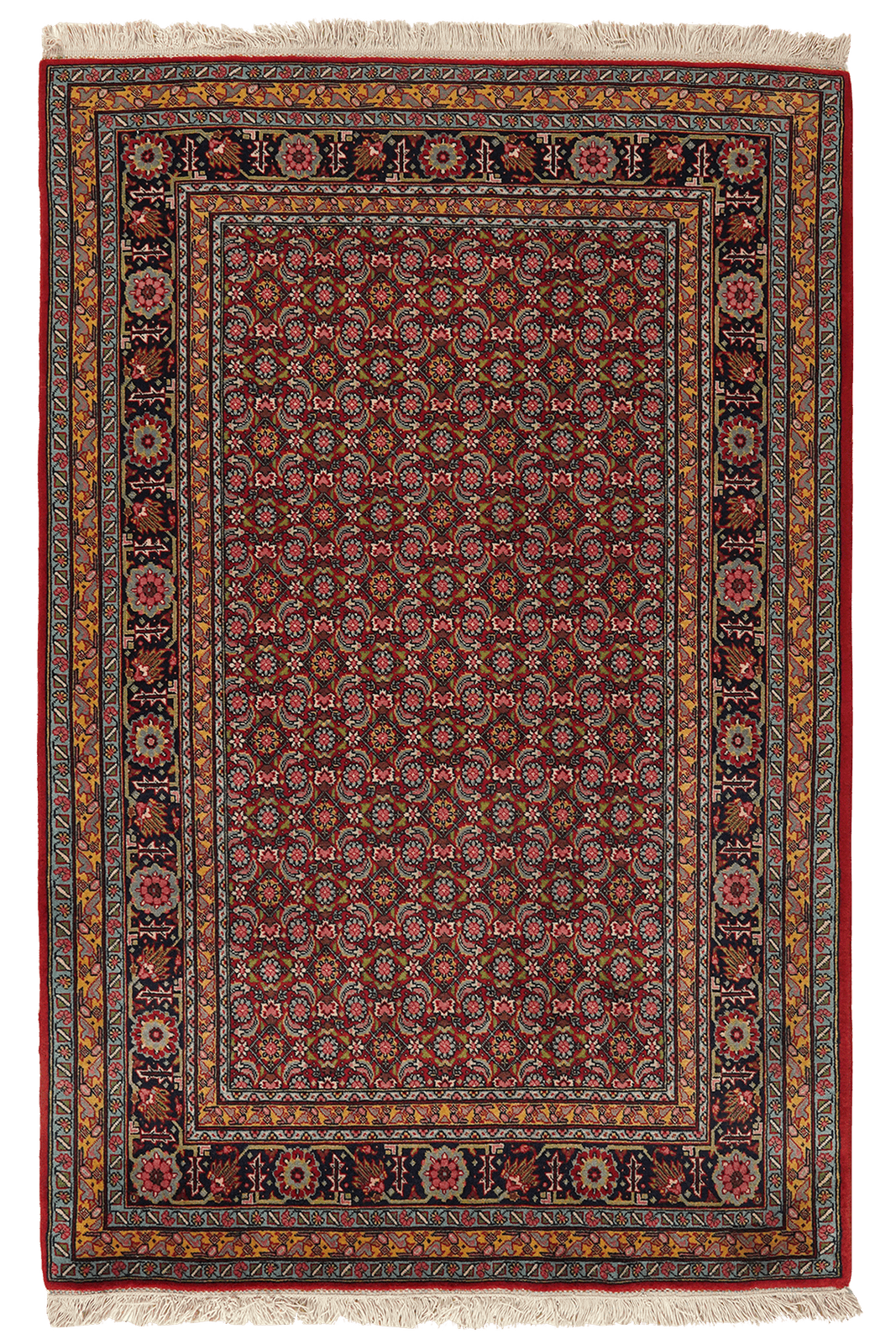 Tabriz Old — Hand-knotted, 100x150 cm, Red, 100% Virgin Wool | Main view