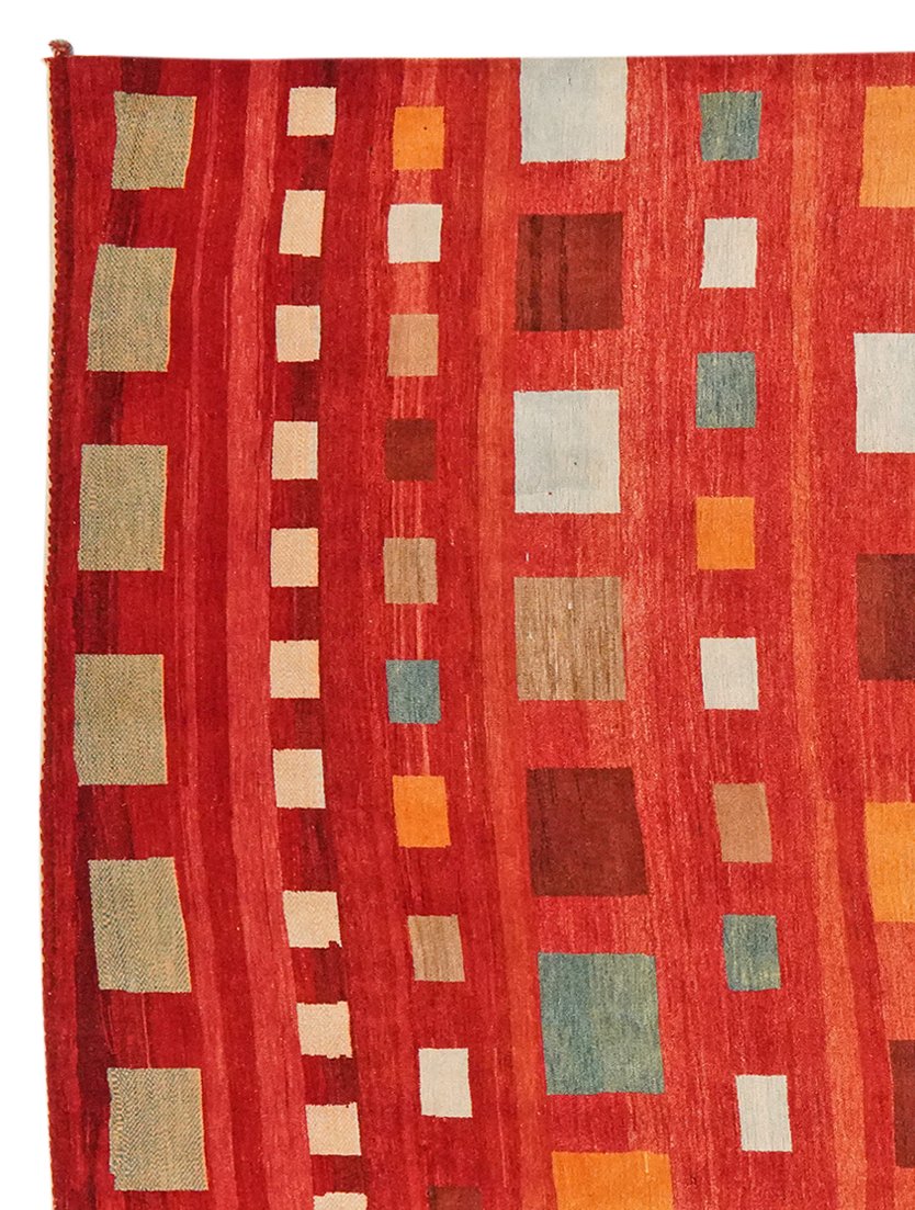 Rizbaf — Hand-knotted, 247x336 cm, Red, 100% Virgin Wool | View 3