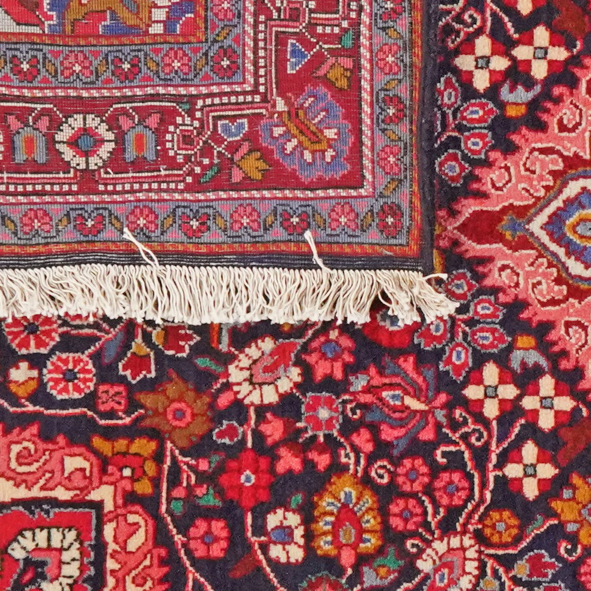 Sarough — Hand-knotted, 103x161 cm, Blue, 100% Virgin Wool | View 6