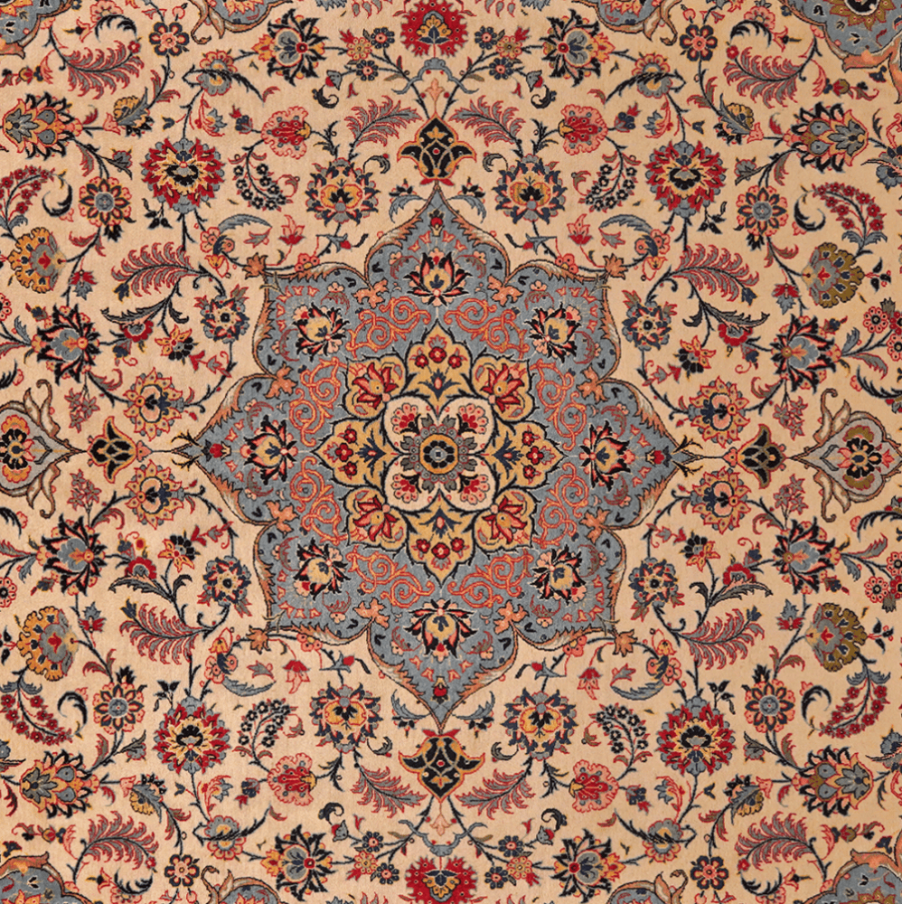 Kashan — Hand-knotted, 271x389 cm, Brown, 100% Virgin Wool | View 4