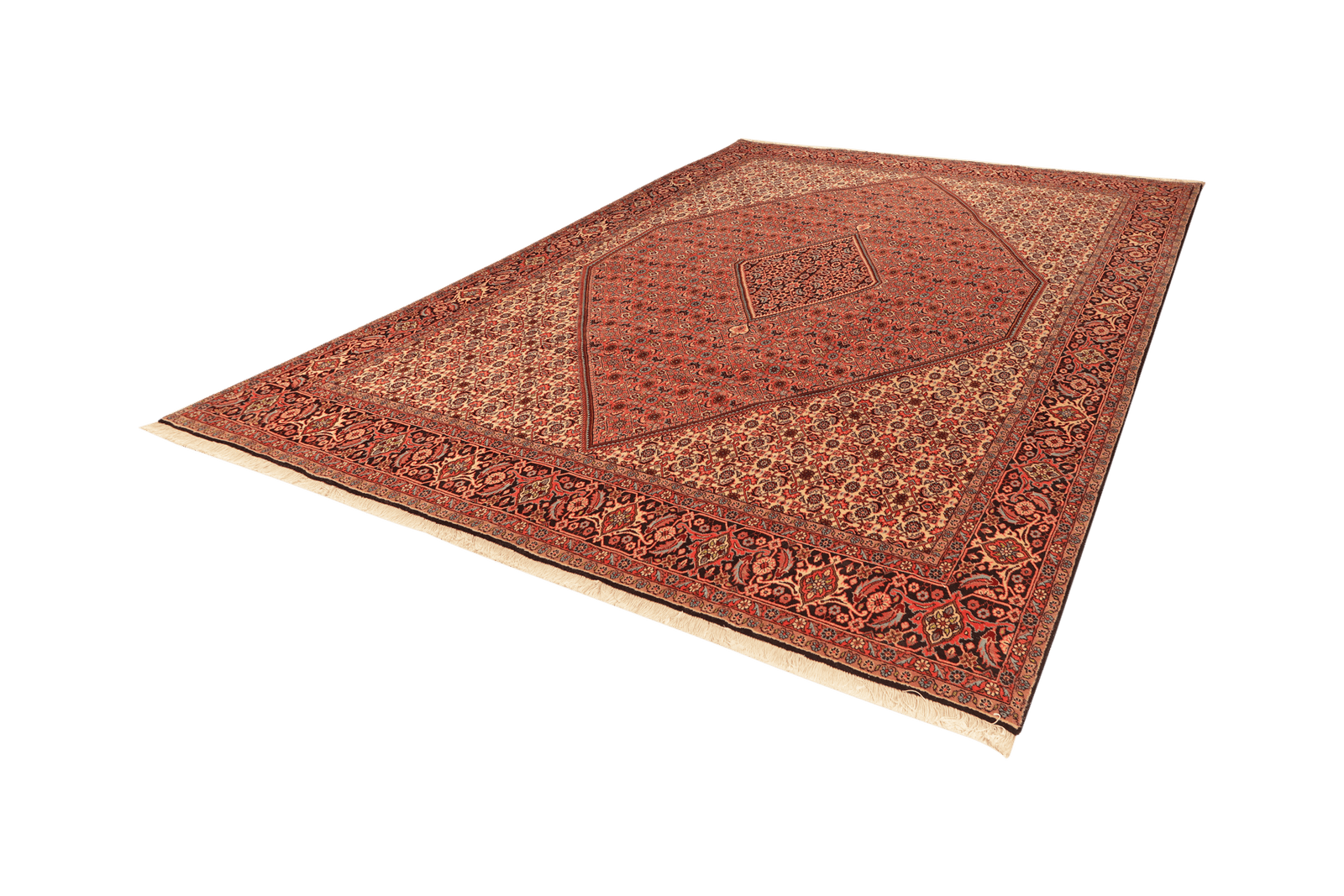 Bidjar Zandjan — Hand-knotted, 252x355 cm, Red, 100% Virgin Wool | View 5