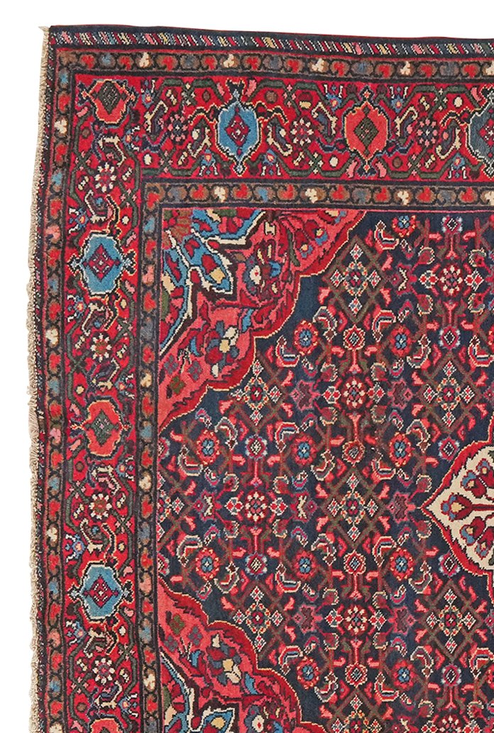 Koutabad — Hand-knotted, 147x207 cm, Blue, 100% Virgin Wool | View 3