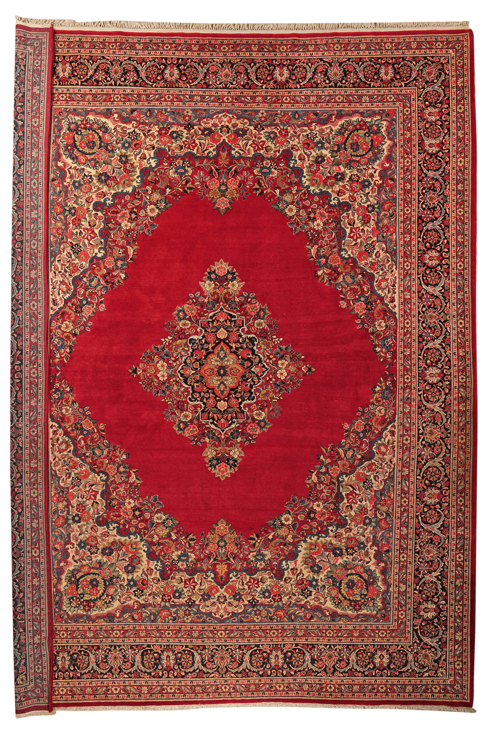 Ghiassabad — Hand-knotted, 320x425 cm, Red, 100% Virgin Wool | Main view