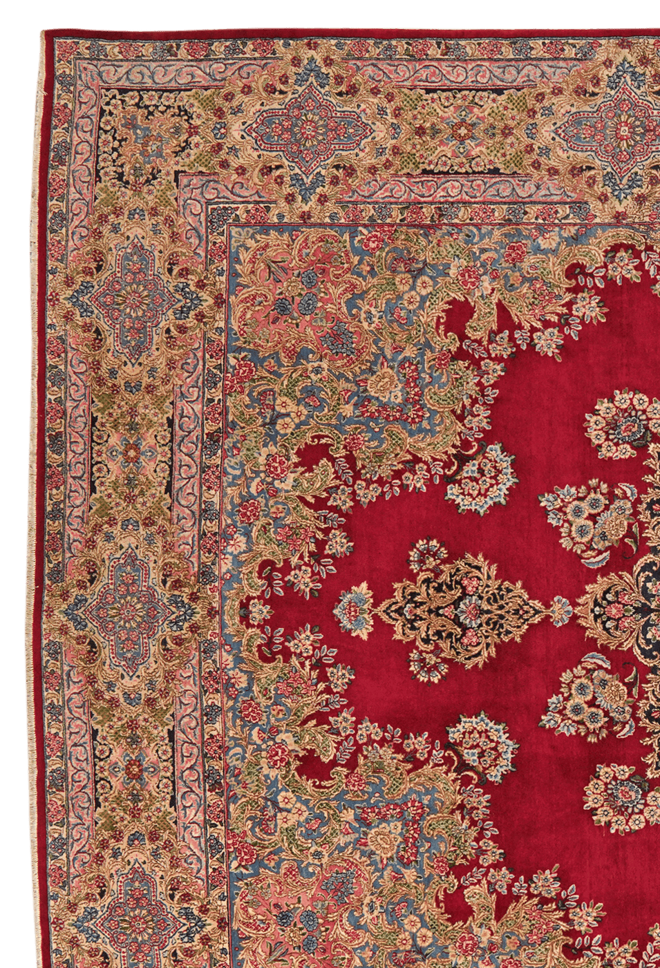 Ravar — Hand-knotted, 294x418 cm, Red, 100% Virgin Wool | View 3