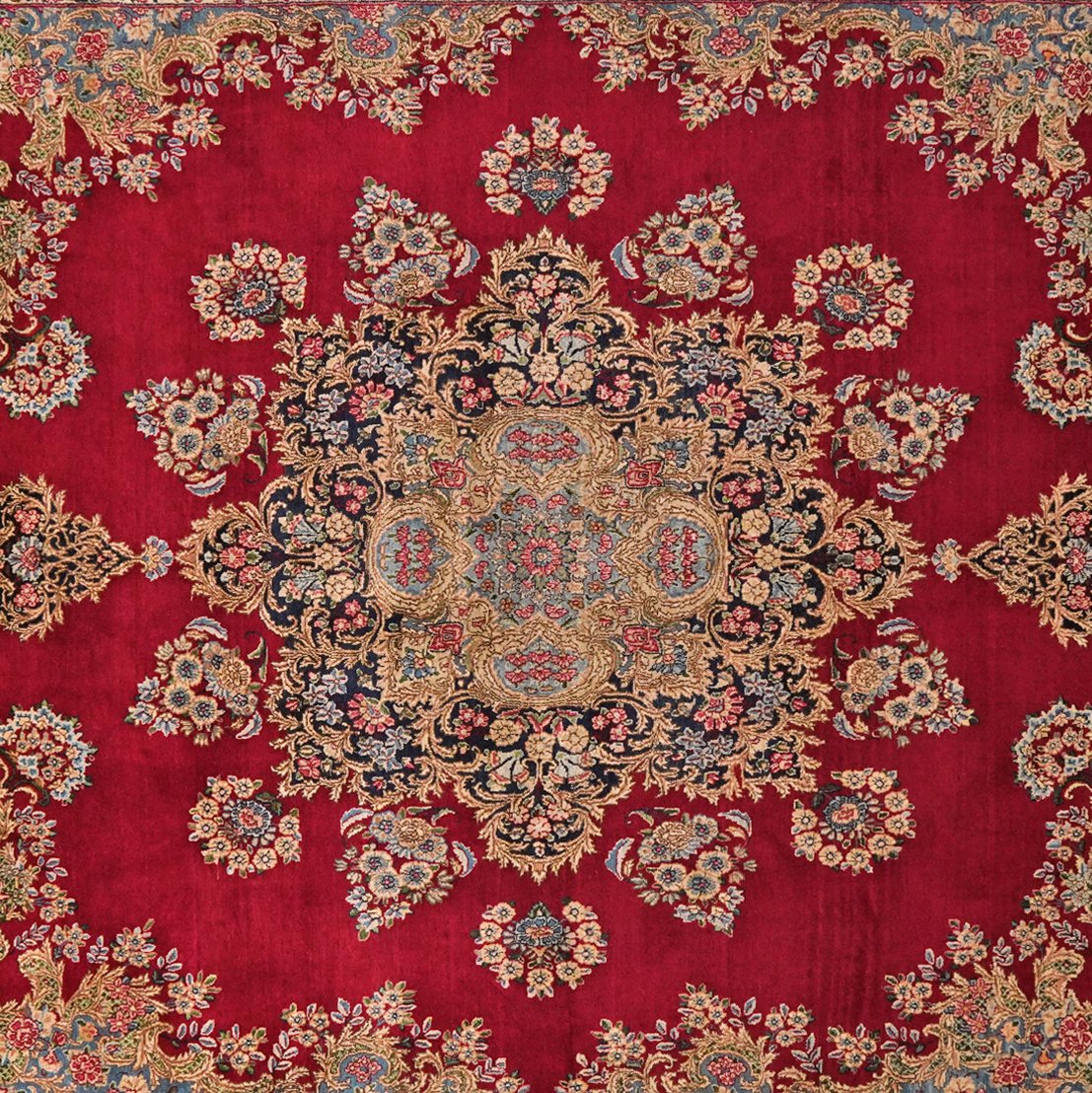 Ravar — Hand-knotted, 294x418 cm, Red, 100% Virgin Wool | View 4