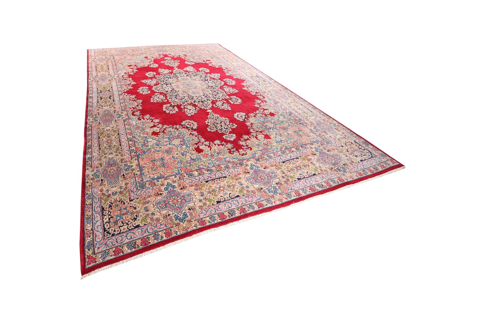 Ravar — Hand-knotted, 294x418 cm, Red, 100% Virgin Wool | View 5