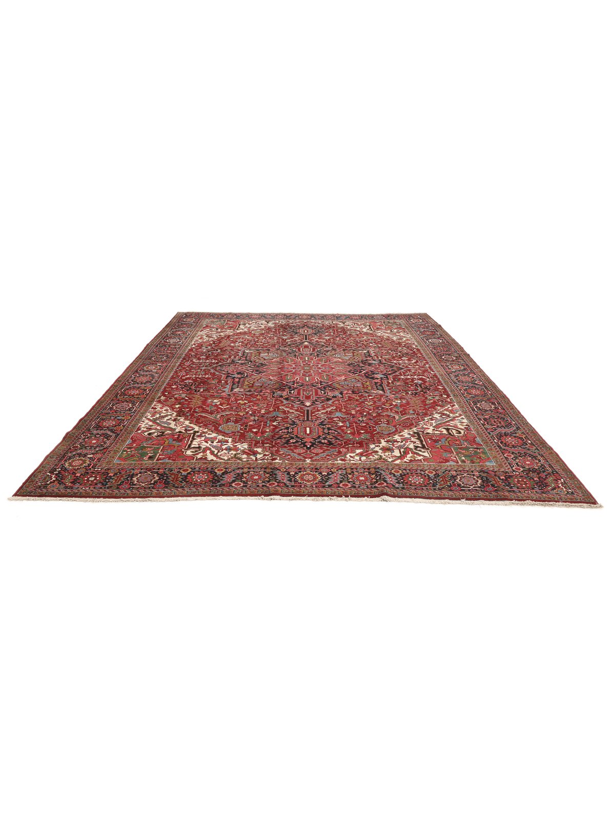 Heriz — Hand-knotted, 358x438 cm, 100% Virgin Wool | View 3