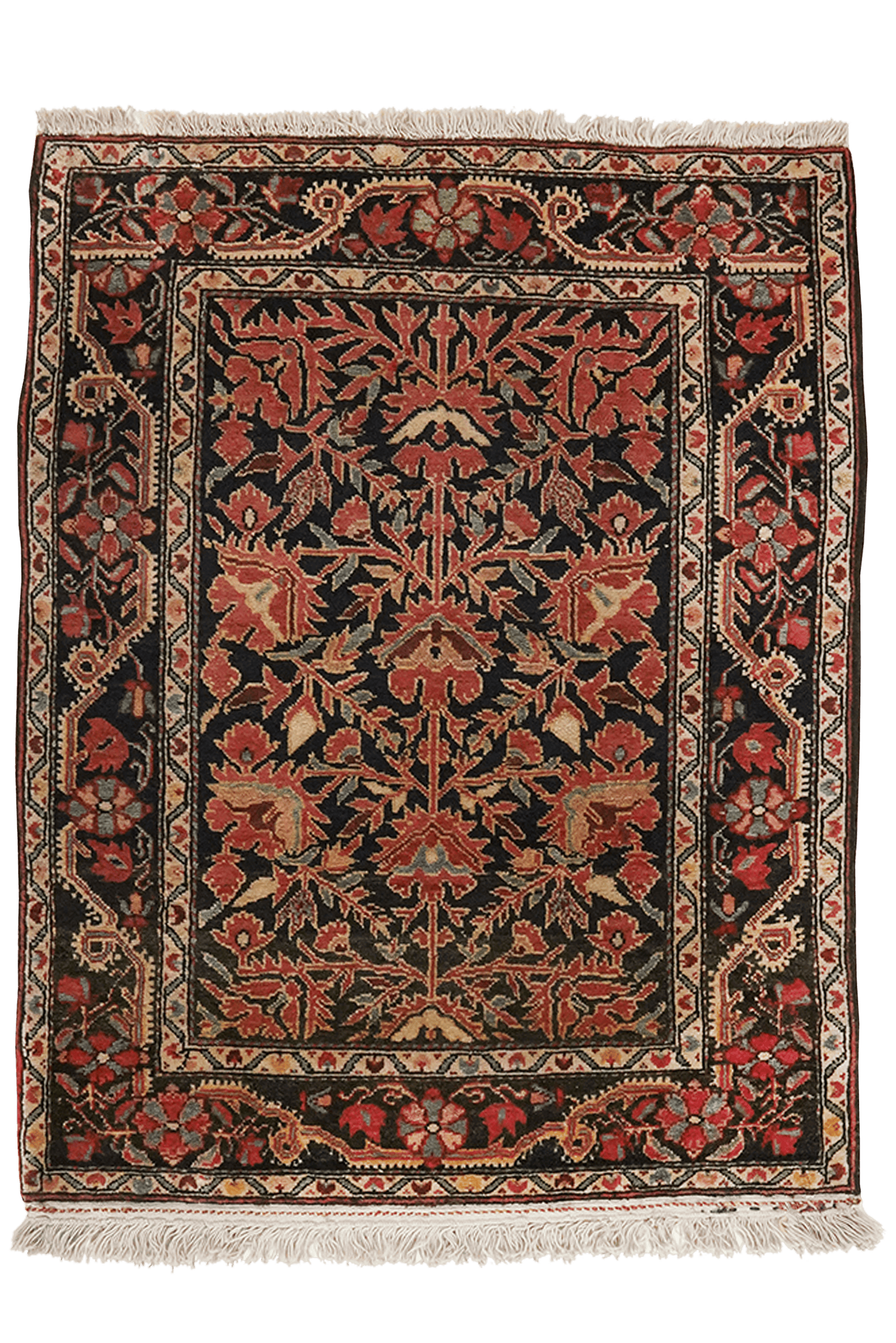 Farahan — Hand-knotted, 57x75 cm, Blue, 100% Virgin Wool | Main view