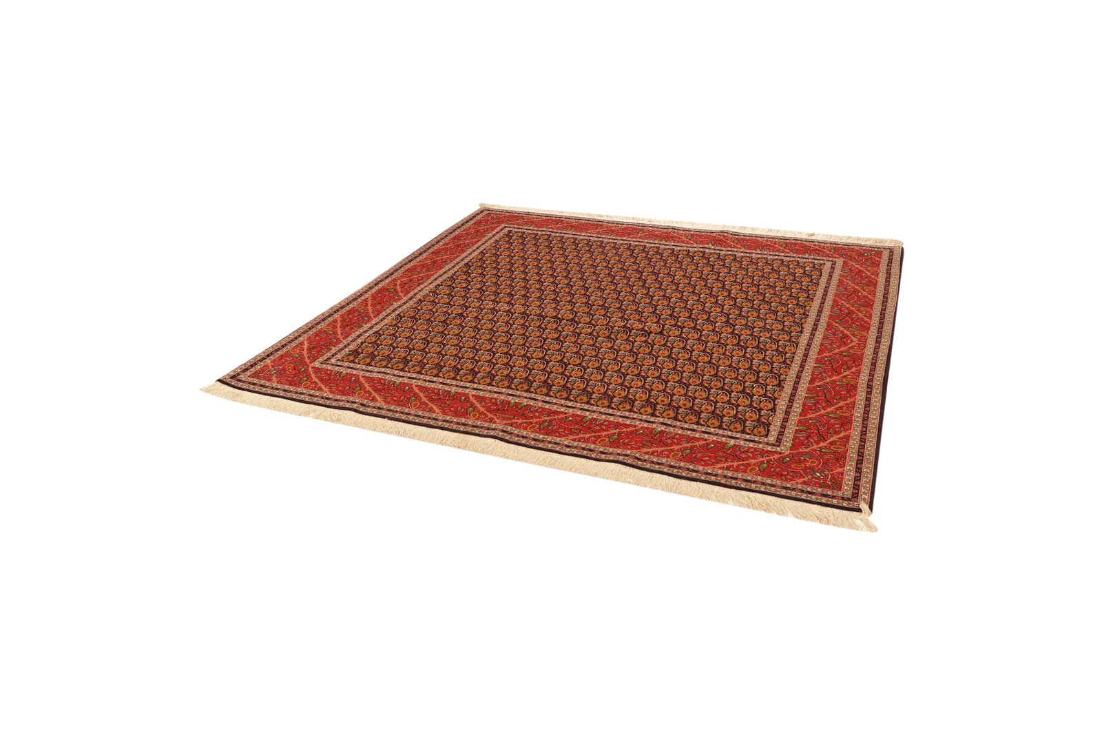 Tabriz 50 Raj — Hand-knotted, 200x202 cm, Blue, 80% Schurwolle, 20% Seide | View 5