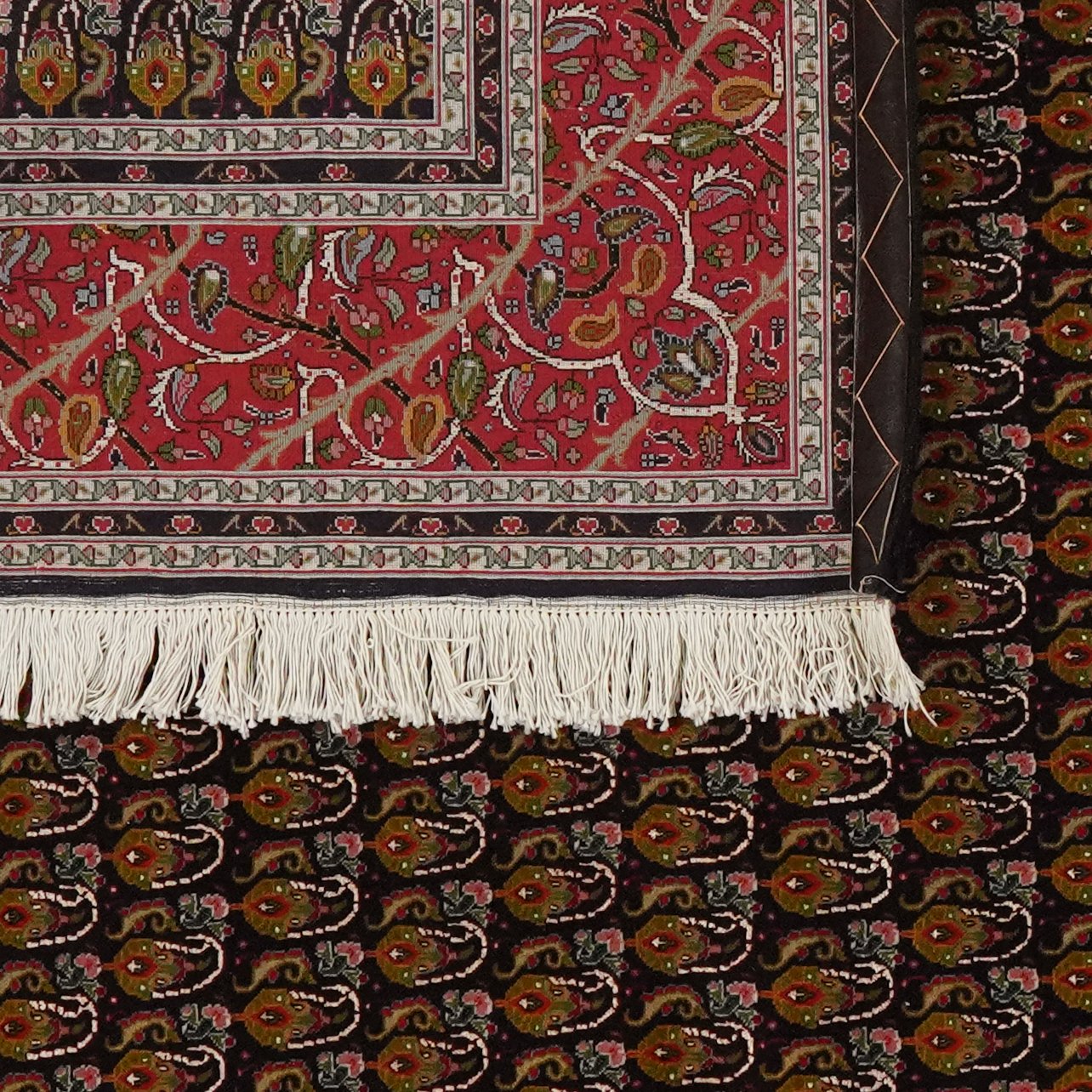 Tabriz 50 Raj — Hand-knotted, 200x202 cm, Blue, 80% Schurwolle, 20% Seide | View 6