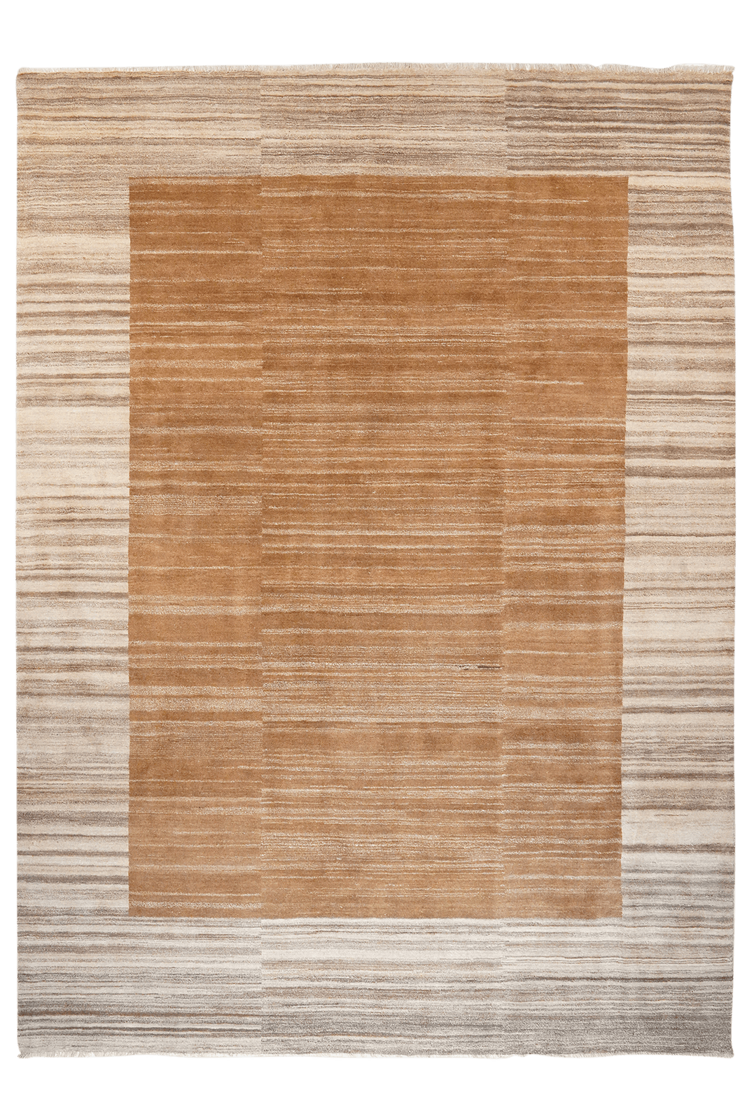 Gabbeh — Hand-knotted, 244x334 cm, Brown, 100% Virgin Wool | Main view