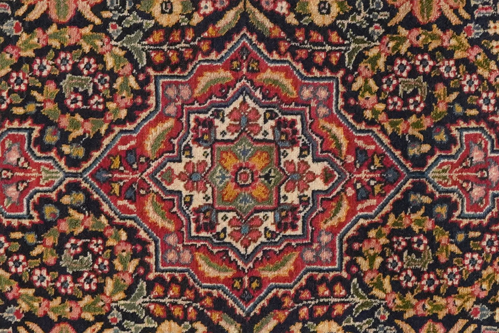Tabriz Old — Hand-knotted, 56x84 cm, Blue, 100% Virgin Wool | View 4