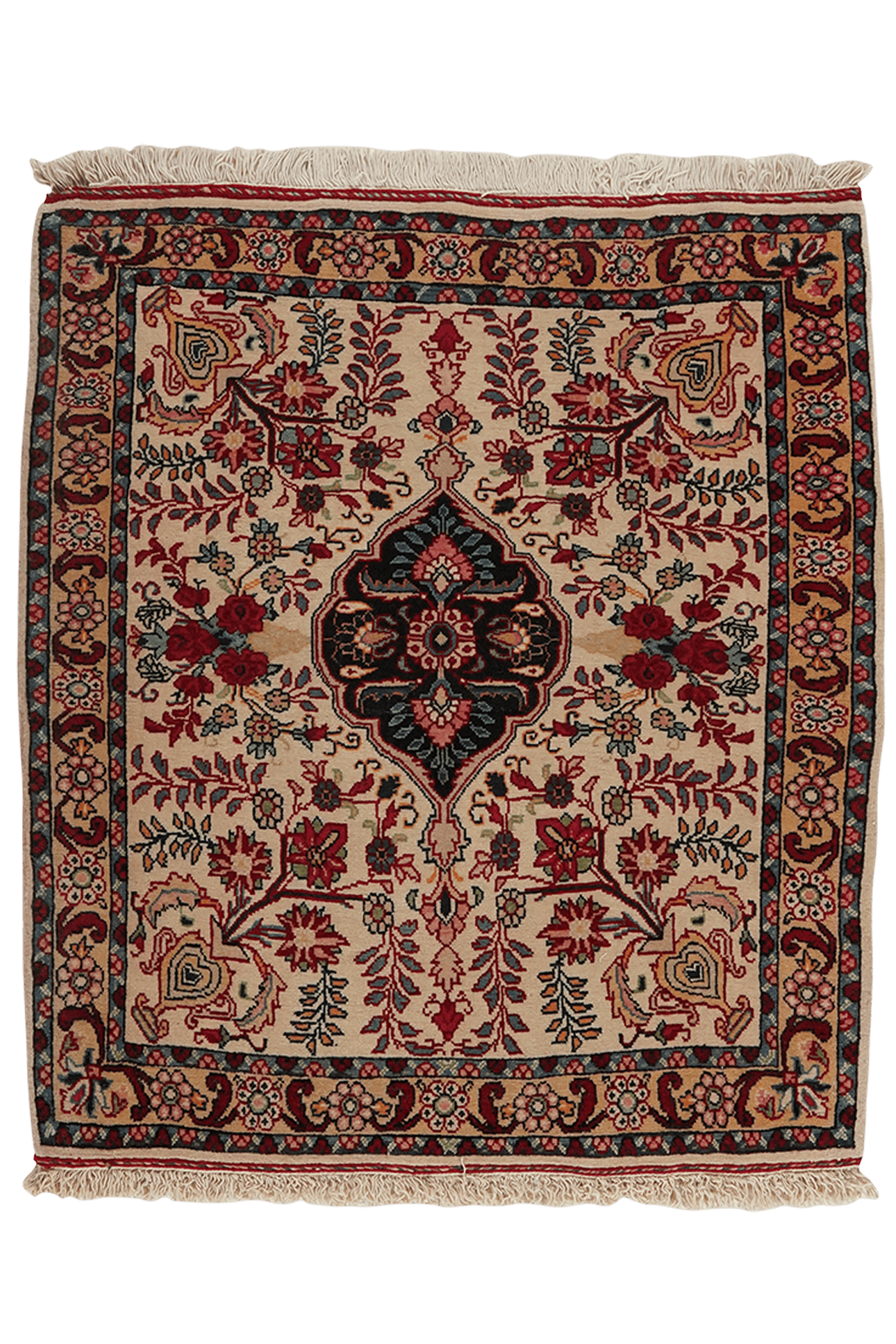 Bidjar — Hand-knotted, 75x82 cm, Brown, 100% Virgin Wool | Main view