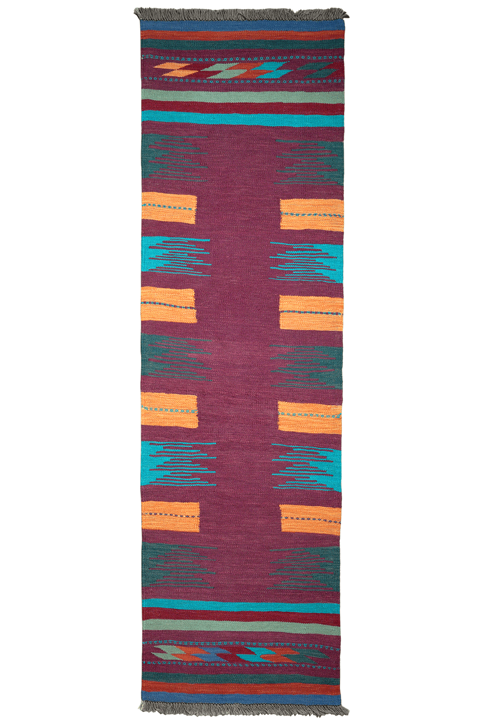 Kashan — Hand-knotted, 75x55 cm, Blue, 100% Virgin Wool | Main view