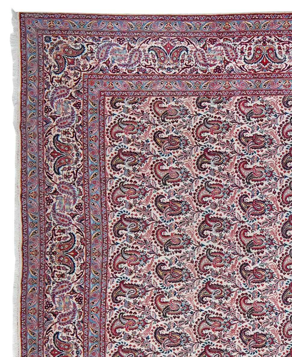Kashan — Hand-knotted, 269x372 cm, Beige, 100% Virgin Wool | View 3