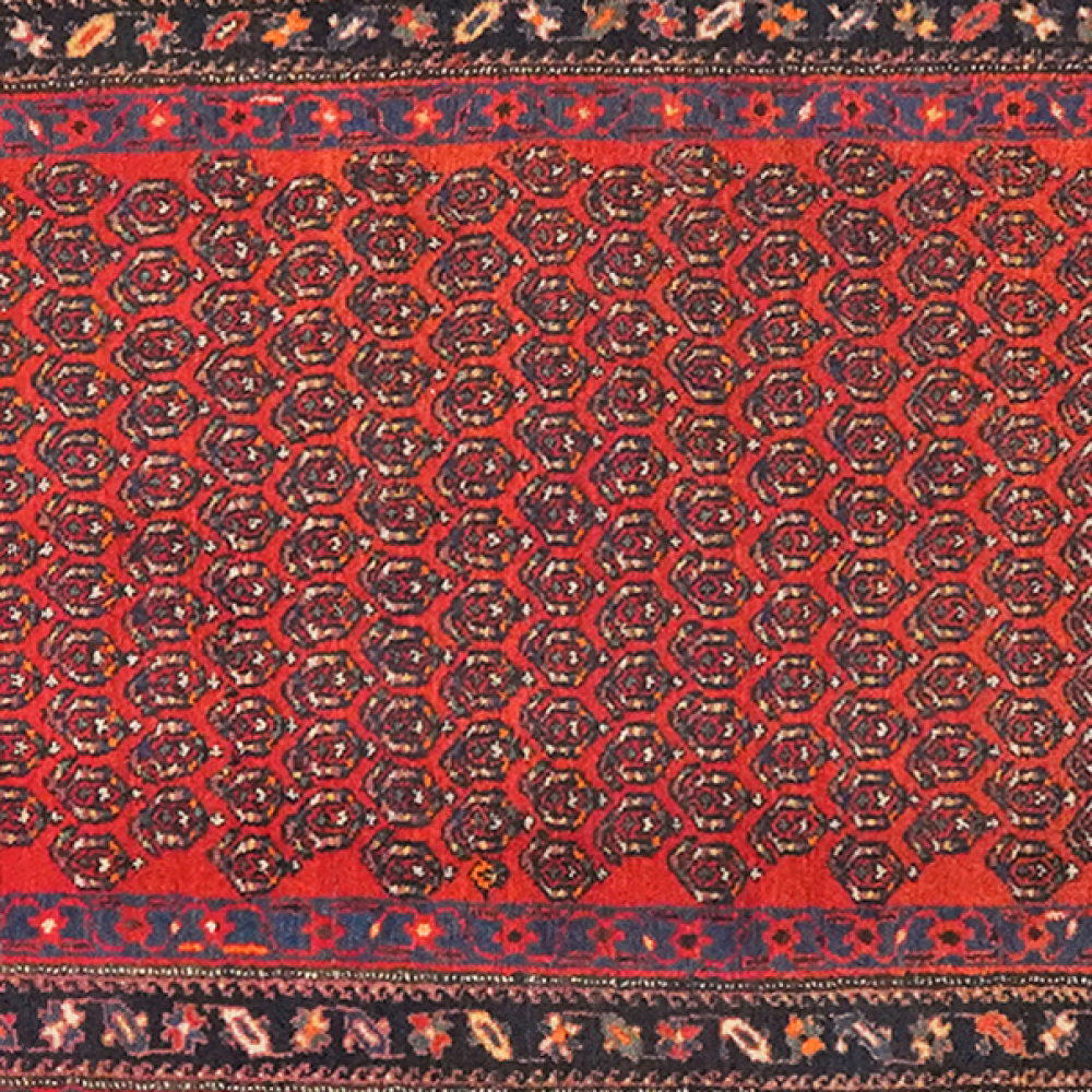 Malayer — Handgefertigt, 505x110 cm, Blau, 100% Virgin Wool | View 5