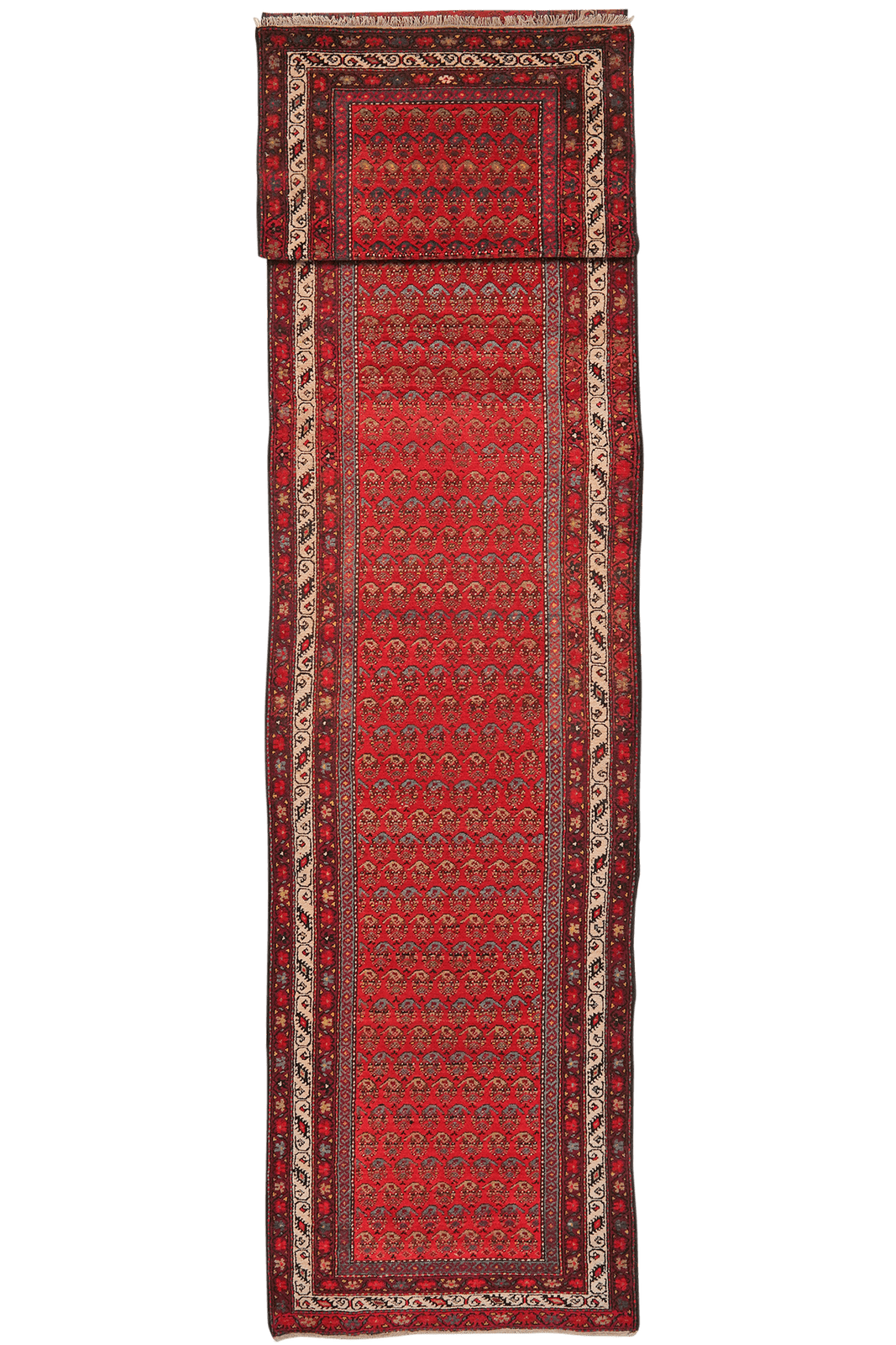 Malayer — Hand-knotted, 102x500 cm, Red, 100% Virgin Wool | Main view