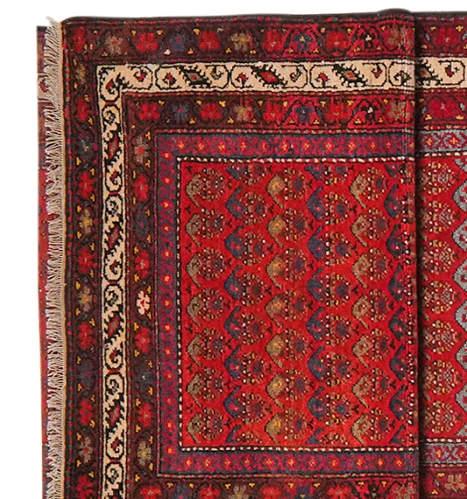 Malayer — Hand-knotted, 102x500 cm, Red, 100% Virgin Wool | View 3