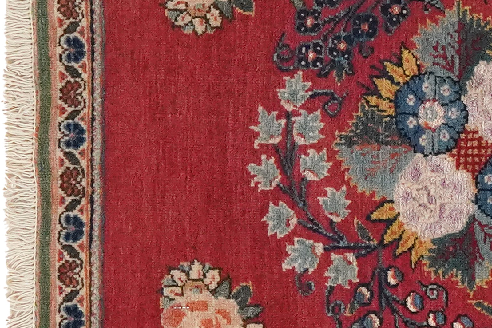 Kashan — Hand-knotted, 50x60 cm, Red, 100% Virgin Wool | View 3