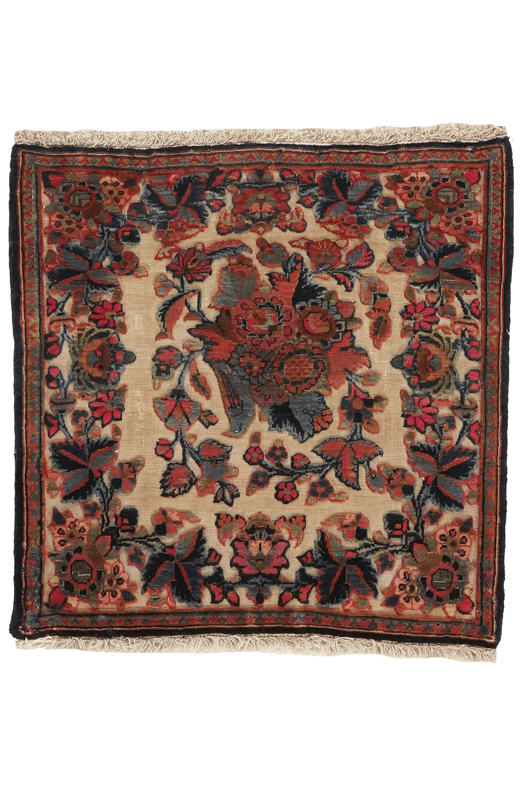 Kashan — Hand-knotted, 54x54 cm, Beige, 100% Virgin Wool | Main view