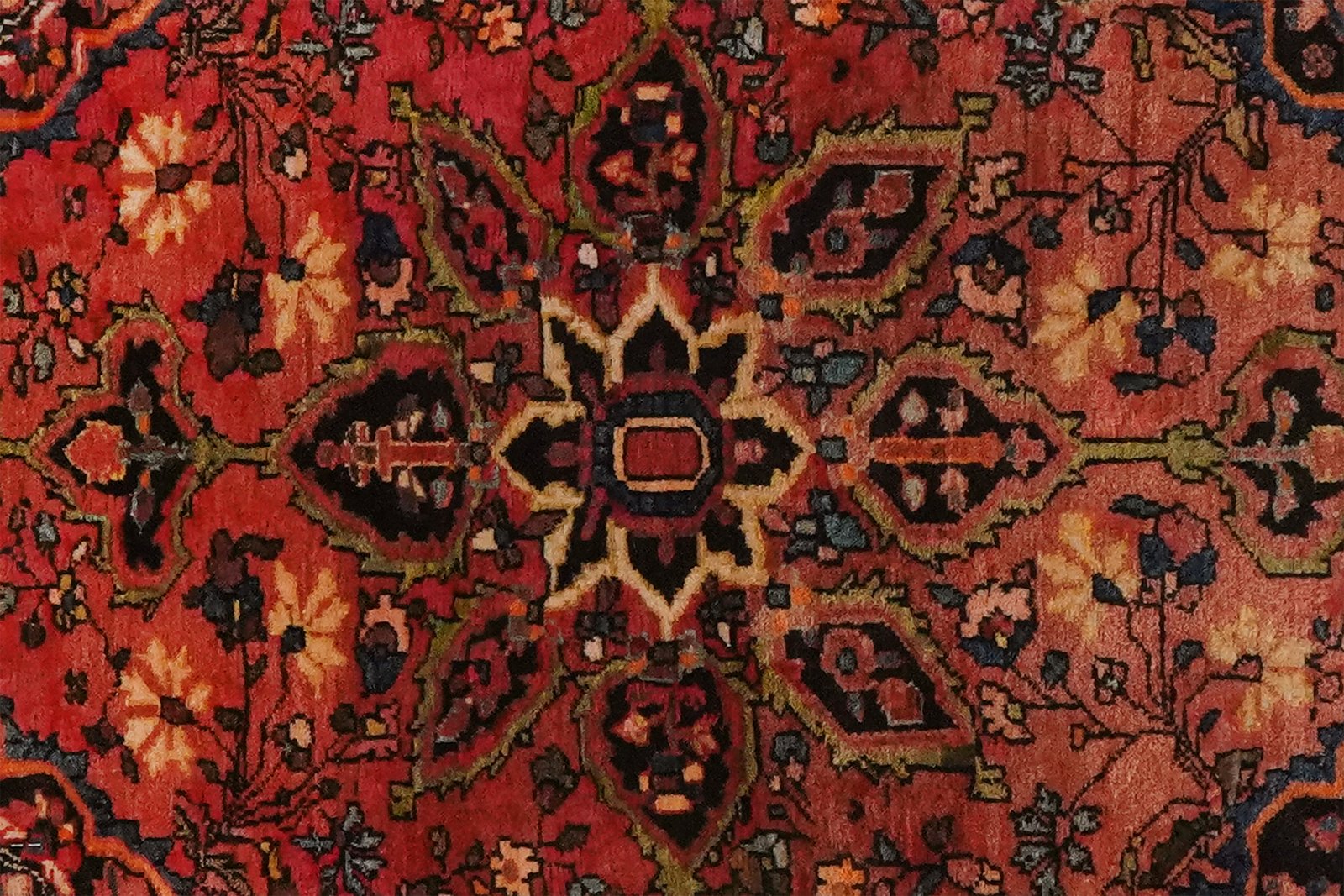 Malayer — Hand-knotted, 54x72 cm, Red, 100% Virgin Wool | View 4