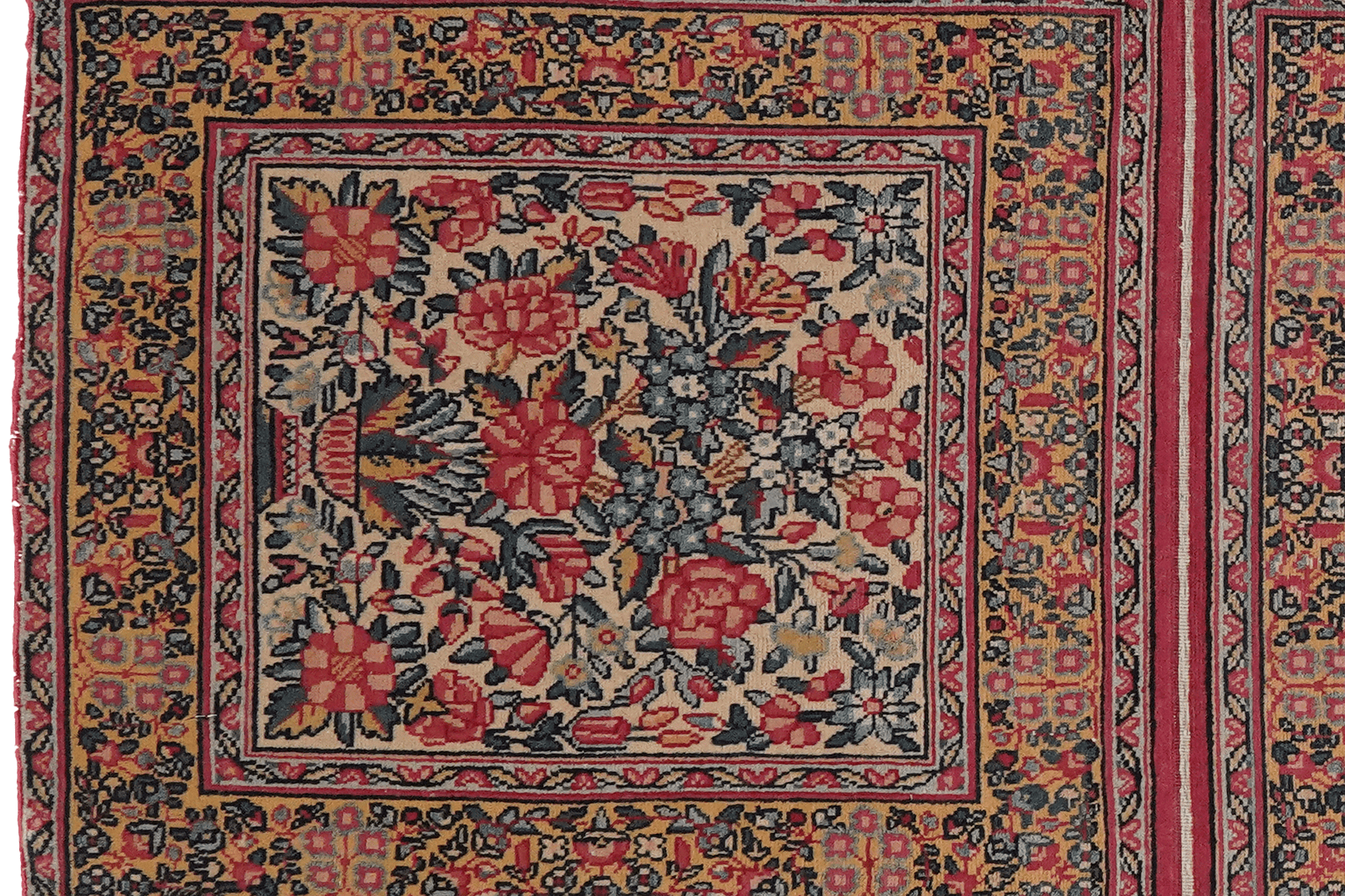 Ravar — Hand-knotted, 50x140 cm, Beige, 100% Virgin Wool | View 3