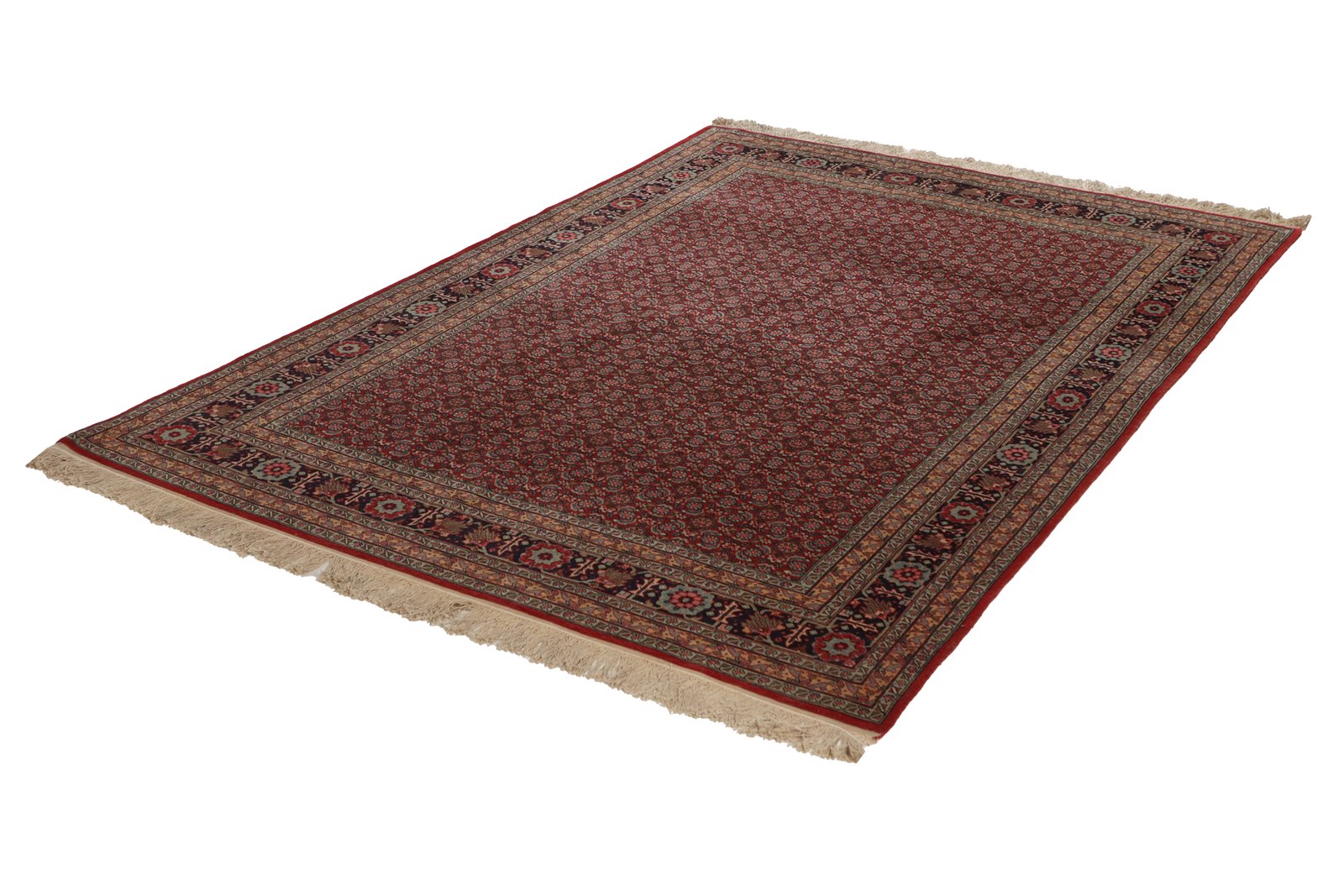 Tabriz Old — Hand-knotted, 142x202 cm, Red, 100% Virgin Wool | View 6