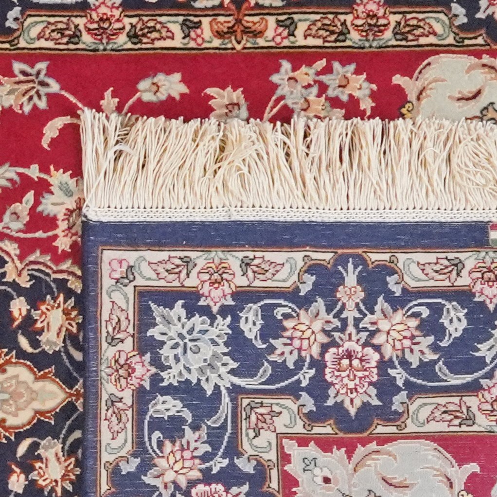Isfahan — Hand-knotted, 80x220 cm, Red, 95% Schurwolle, 5% Seide | View 6