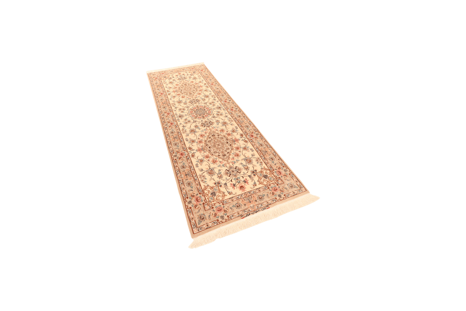 Isfahan — Hand-knotted, 82x222 cm, Beige, 100% Virgin Wool | View 5