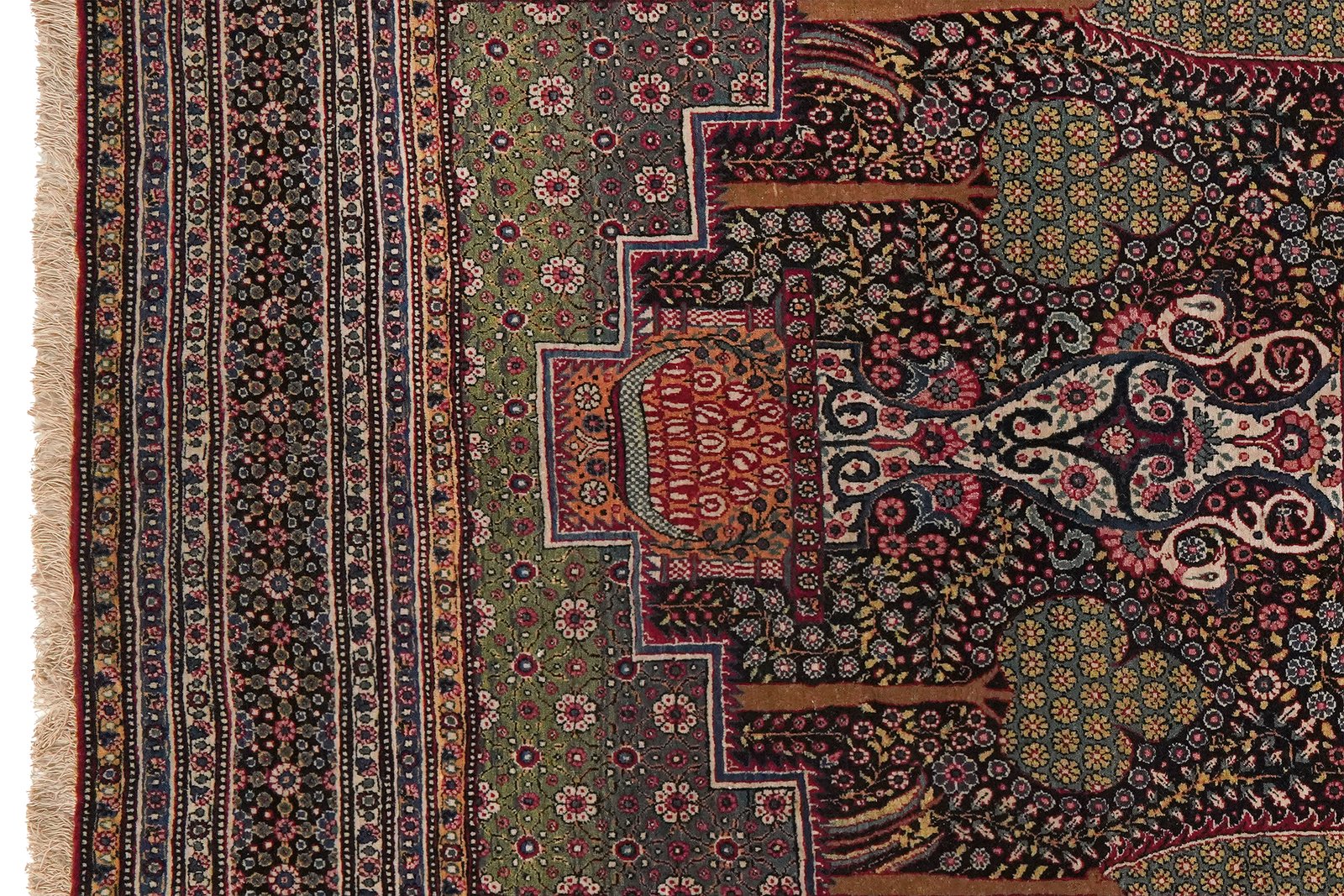 Teheran — Hand-knotted, 133x212 cm, Blue, 100% Virgin Wool | View 3