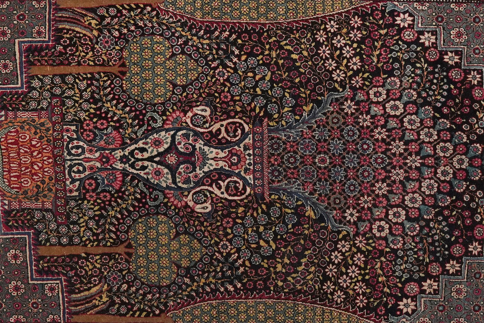 Teheran — Hand-knotted, 133x212 cm, Blue, 100% Virgin Wool | View 4